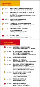 Nocinopoli 2018 Programma